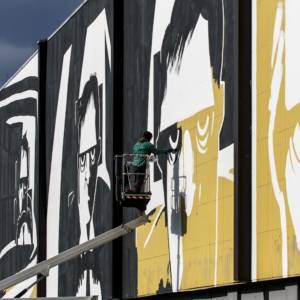 720 m2 Kunst an der Wienzeile gegen Aggression im Straßenverkehr