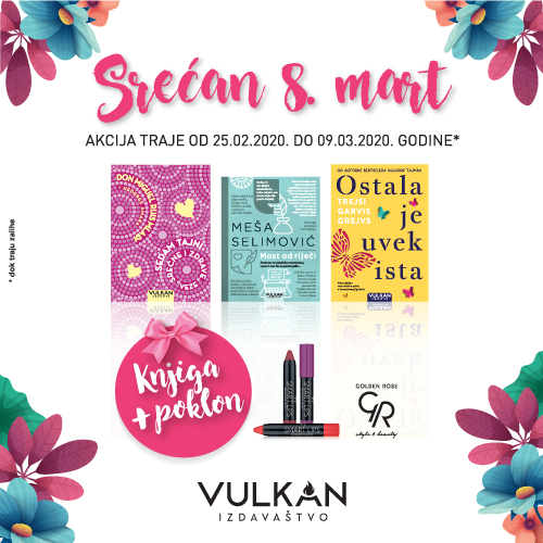 Damama s ljubavlju: knjiga Vulkan izdavaštva + Golden Rose kozmetika