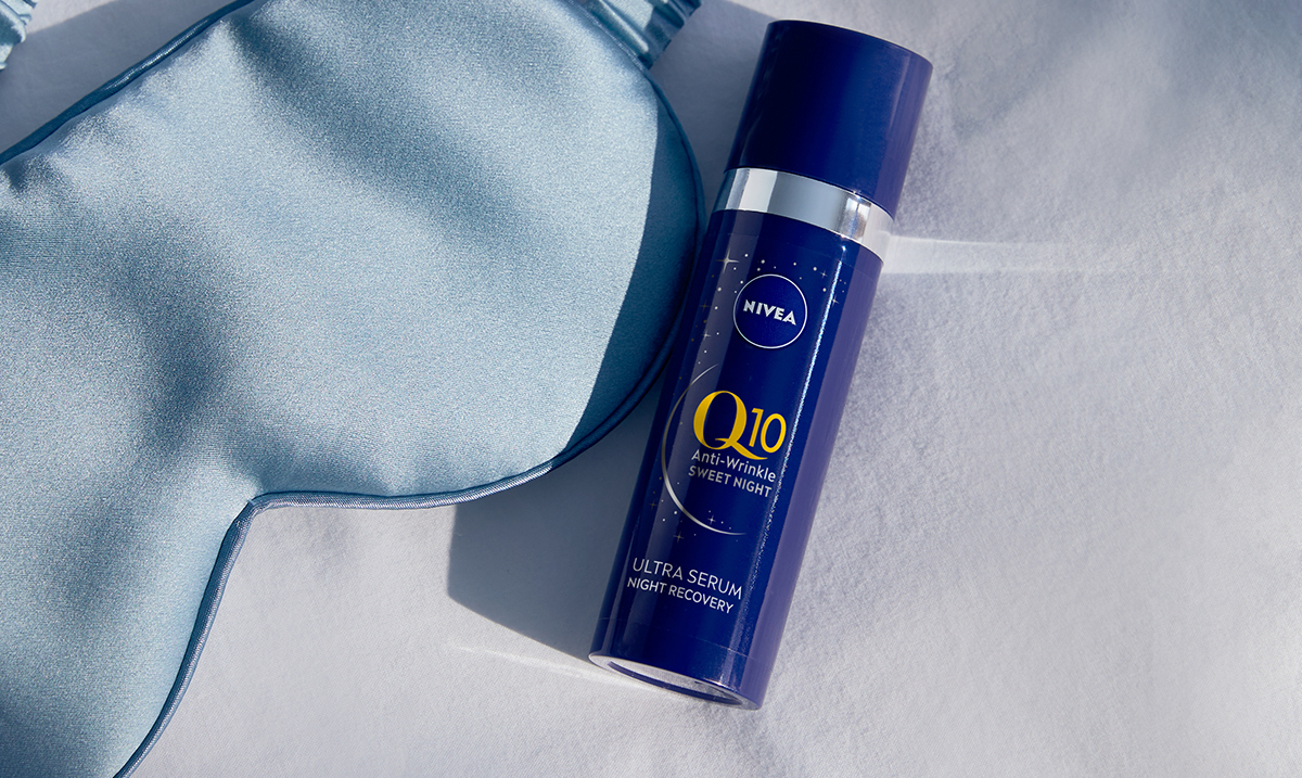 Za ugodan san i svež izgled ujutro pobrinuće se NIVEA Q10 Power noćni serum protiv bora