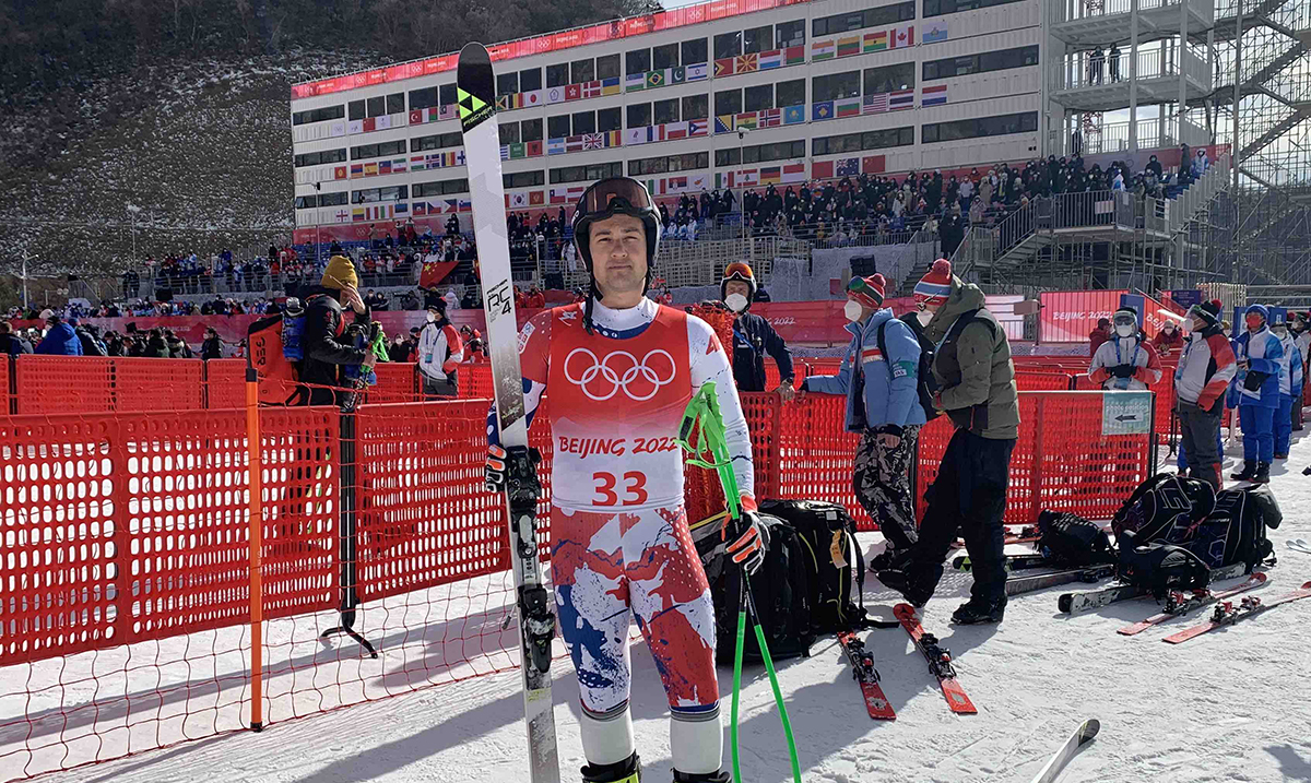 Marko Vukićević bez plasmana u spustu na Zimskim olimpijskim igrama Peking 2022