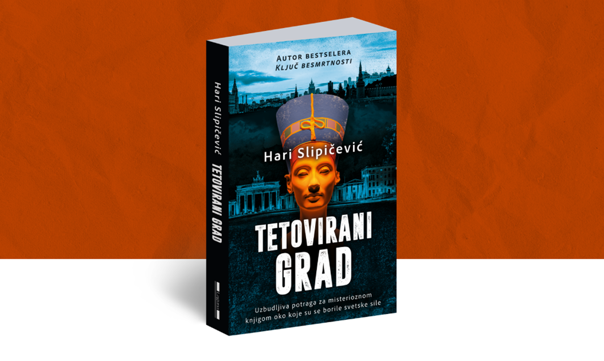Nakon regionalnog bestelera „Ključ besmrtnosti“, novi roman Harija Slipičevića „Tetovirani grad“ u prodaji