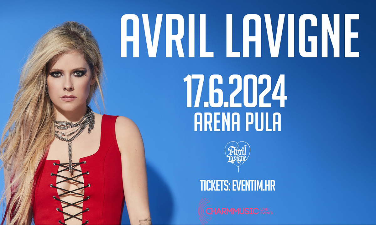 Pop-punk kraljica Avril Lavigne po prvi put nastupa u regionu, na leto u Pulskoj areni 
