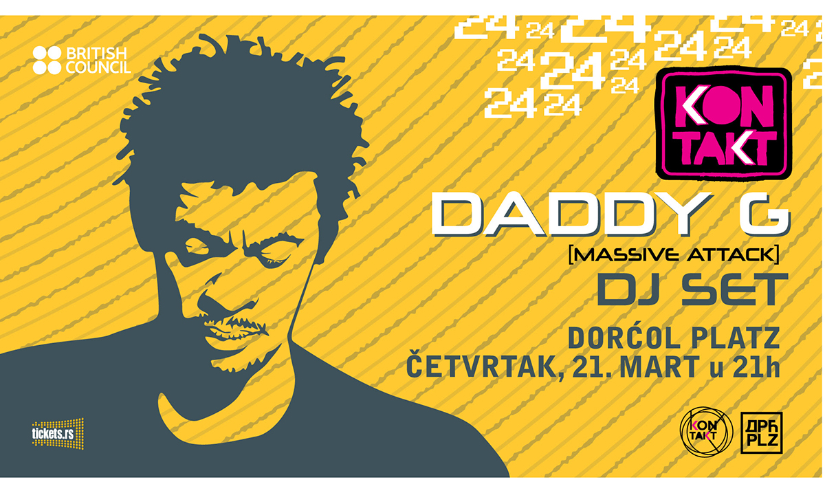 Osnivač Massive Attacka na osmom Kontaktu – Daddy G u Dorćol Platzu 21. marta