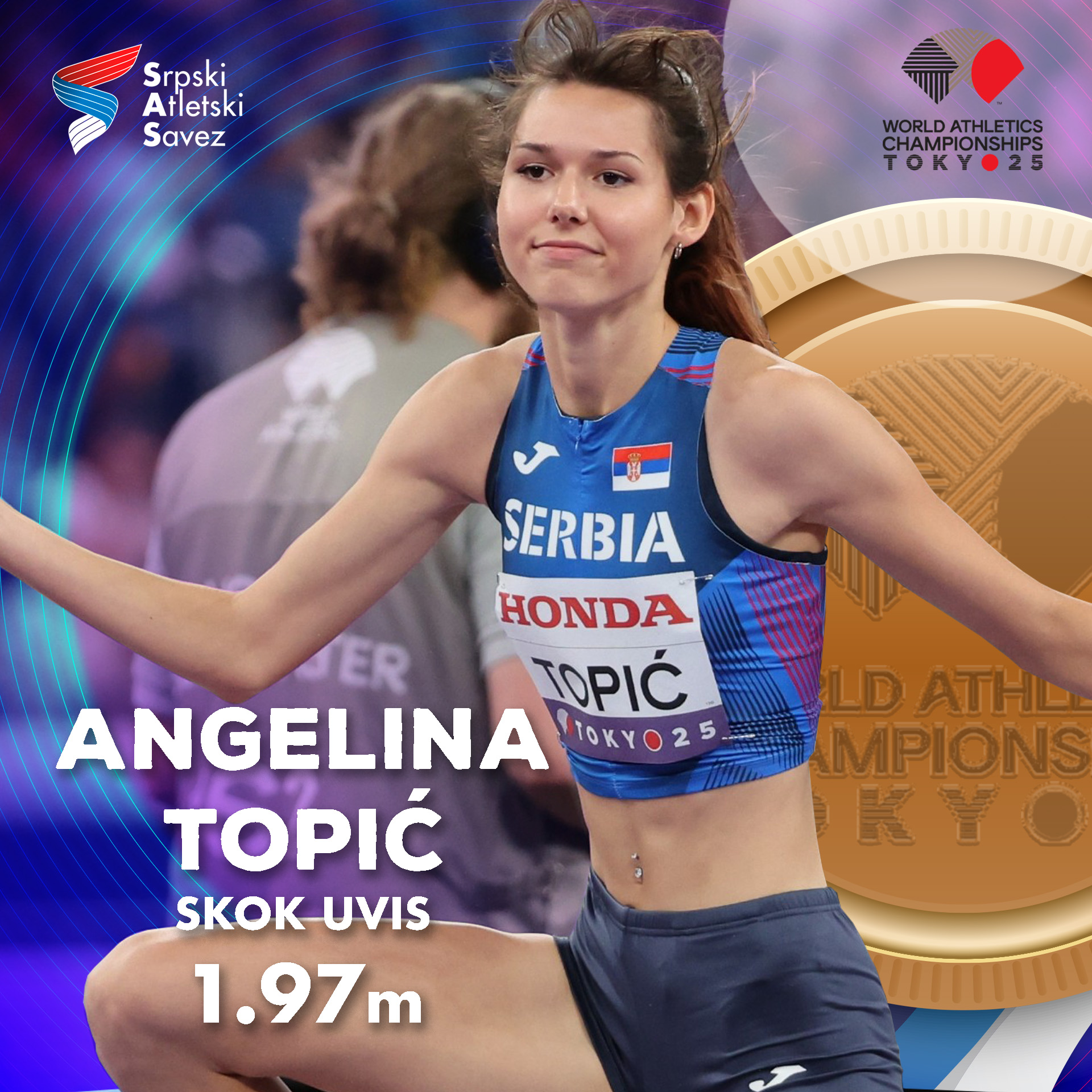 Angelina Topić osvojila bronzu na Svetskom prvenstvu