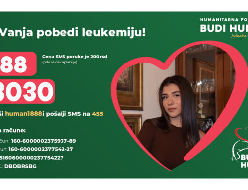 Pokažite humanost i pomozite Vanji Mićanović