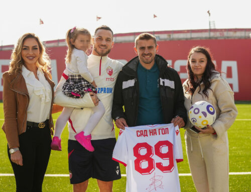 Marko Arnautović ugostio porodicu iz Goraždevca na stadionu „Rajko Mitić”