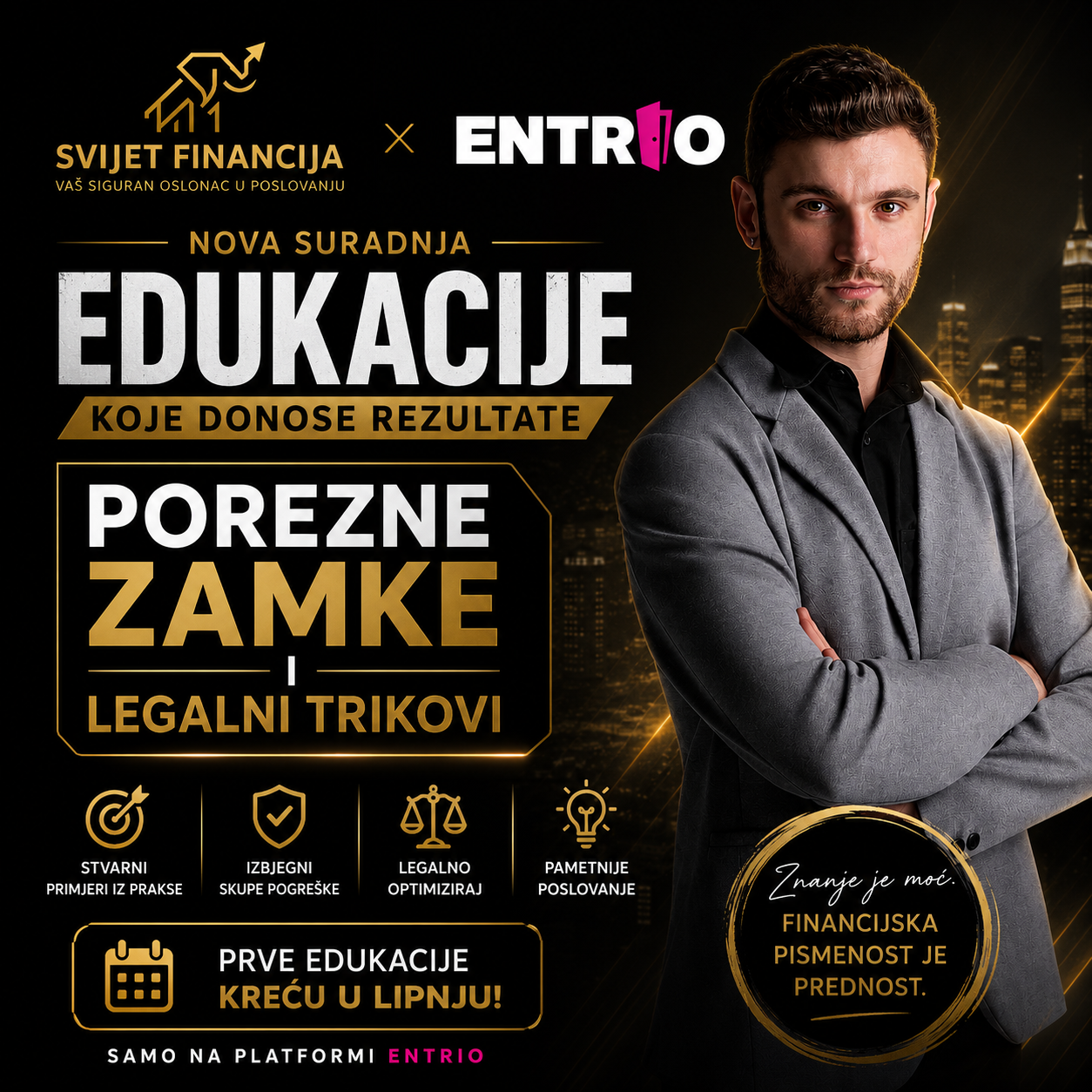 Željko Milašinović i Svijet financija pokrenuli edukacije koje ruše tržište: “Ljudi više neće plaćati stotine eura za prazne priče”