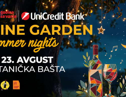 Unicredit Bank Wine Garden summer nights 2026 22. i 23. avgusta u Botaničkoj bašti
