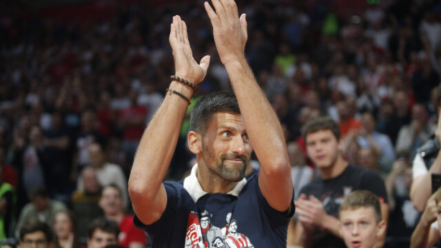Novak Đoković bodrio košarkaše Zvezde u prvoj utakmici Evrolige