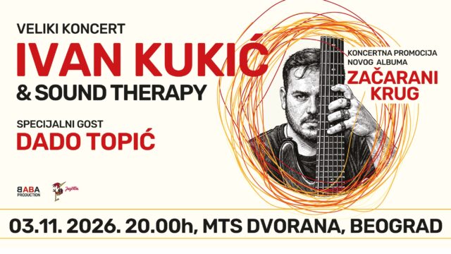 Ivan Kukić i Sound Therapy 3. novembra u mts Dvorani