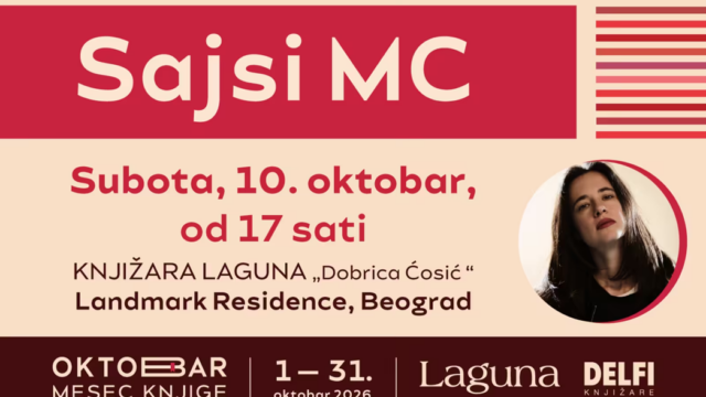 Druženje sa piscima Lagune 10. oktobra na četiri lokacije u Beogradu